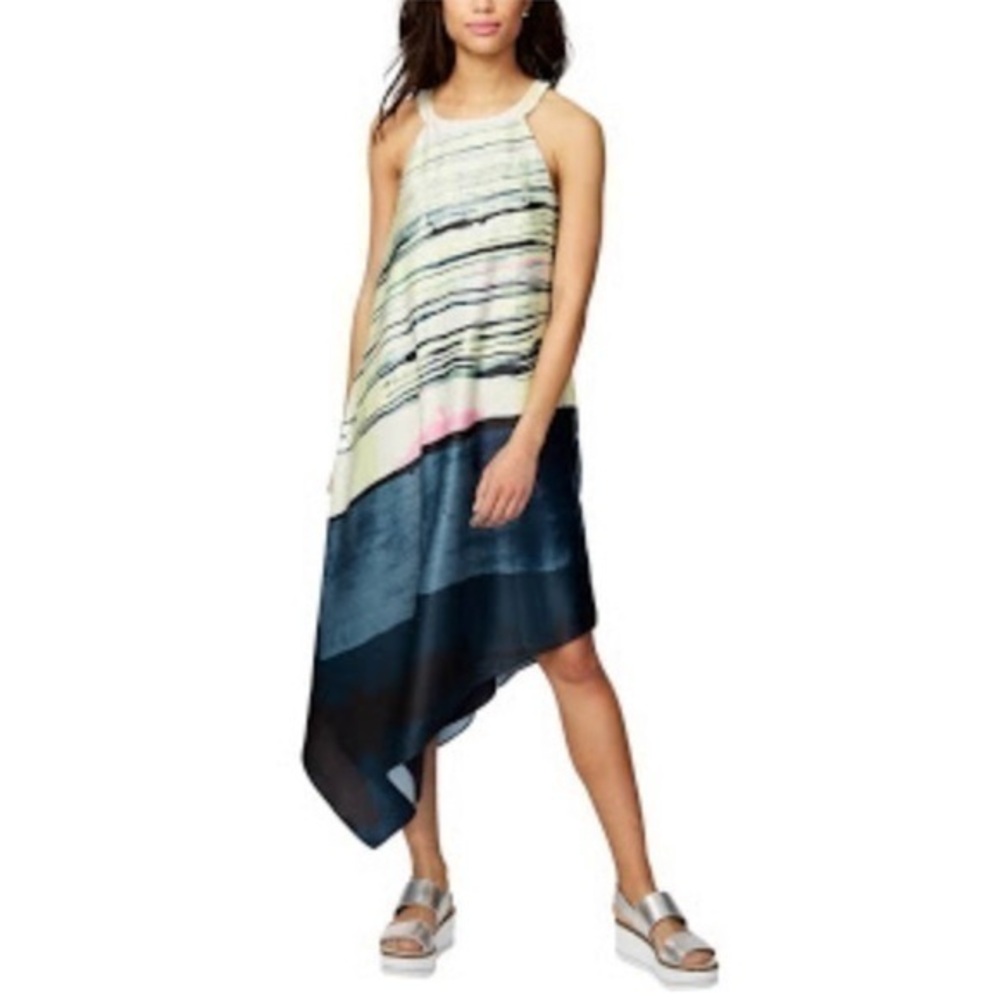 Rachel Roy Womens Halter Asymmetrical Casual Dress